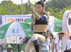 快乐美美向前冲20100703期：高空吊环成为美女选手软肋